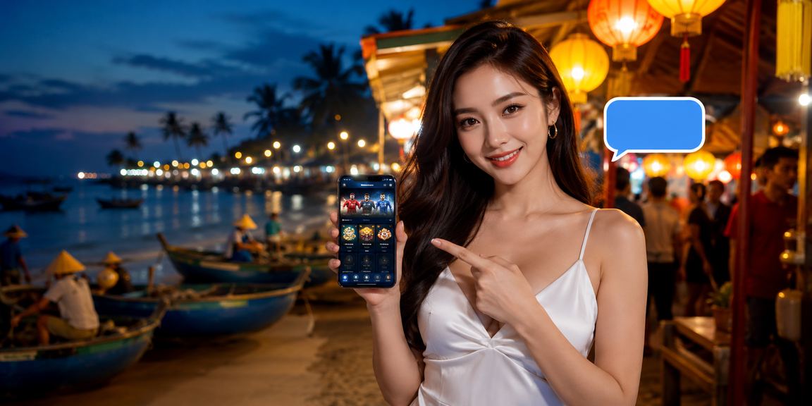 Đêm neon tại chợ casino di động Mũi Né - trải nghiệm sôi động